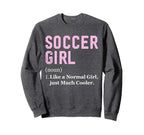 Funny Soccer Player Definition Game Sweatshirt - Minimalist Print Unisex