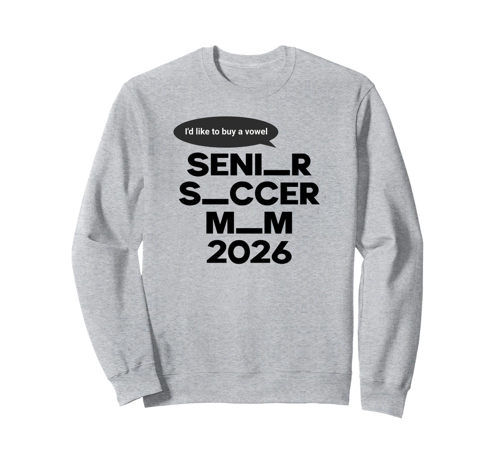 Funny Soccer Senior Mom 2026 Sweatshirt - Custom Art Print Men Women