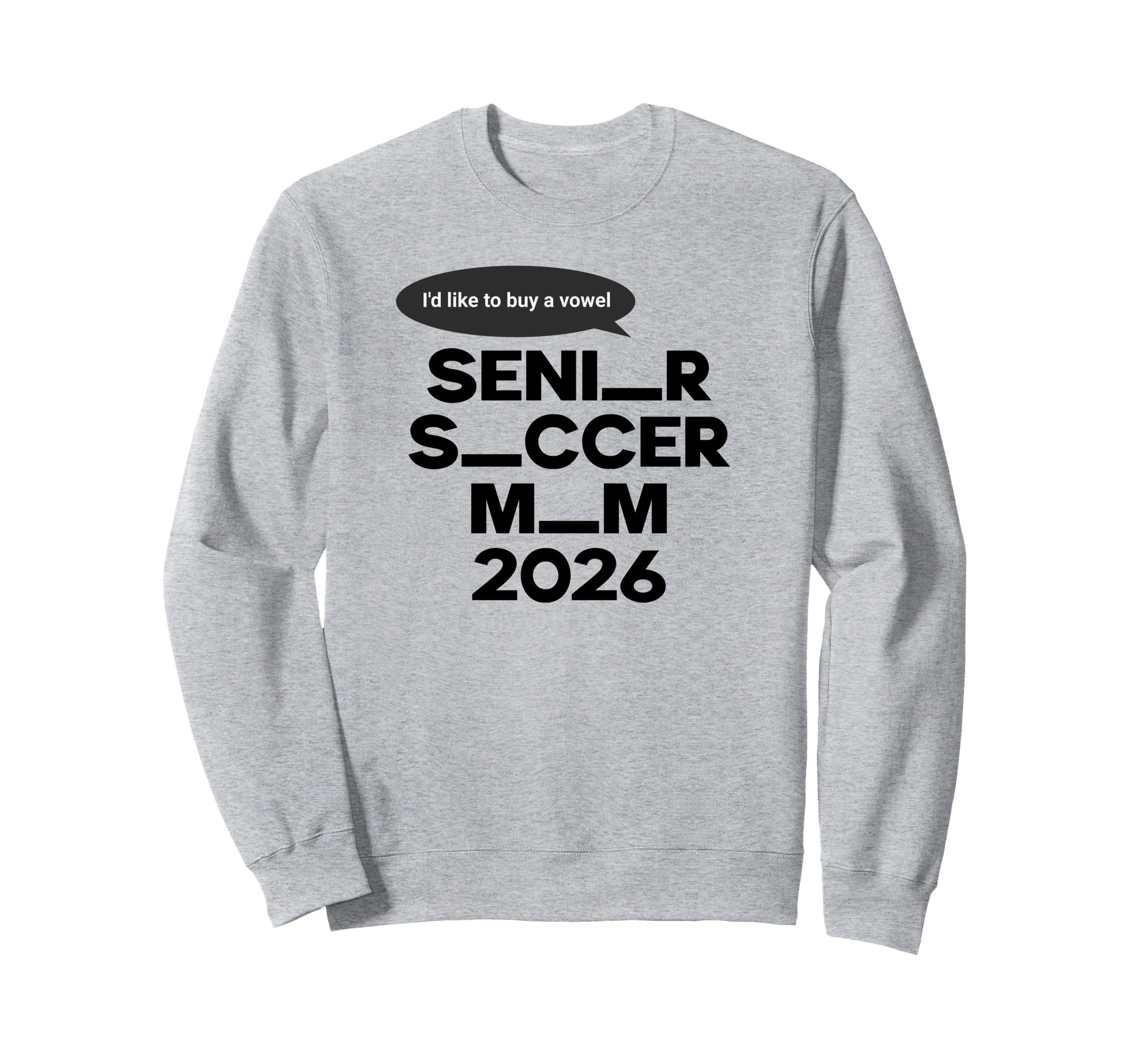 Funny Soccer Senior Mom 2026 Sweatshirt - Custom Art Print Men Women