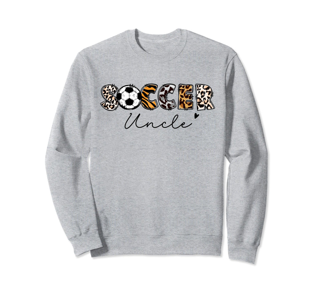 Soccer Uncle Leopard Family Sweatshirt - Novelty Apparel for Adults