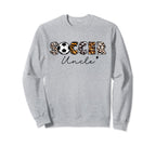 Soccer Uncle Leopard Family Sweatshirt - Novelty Apparel for Adults