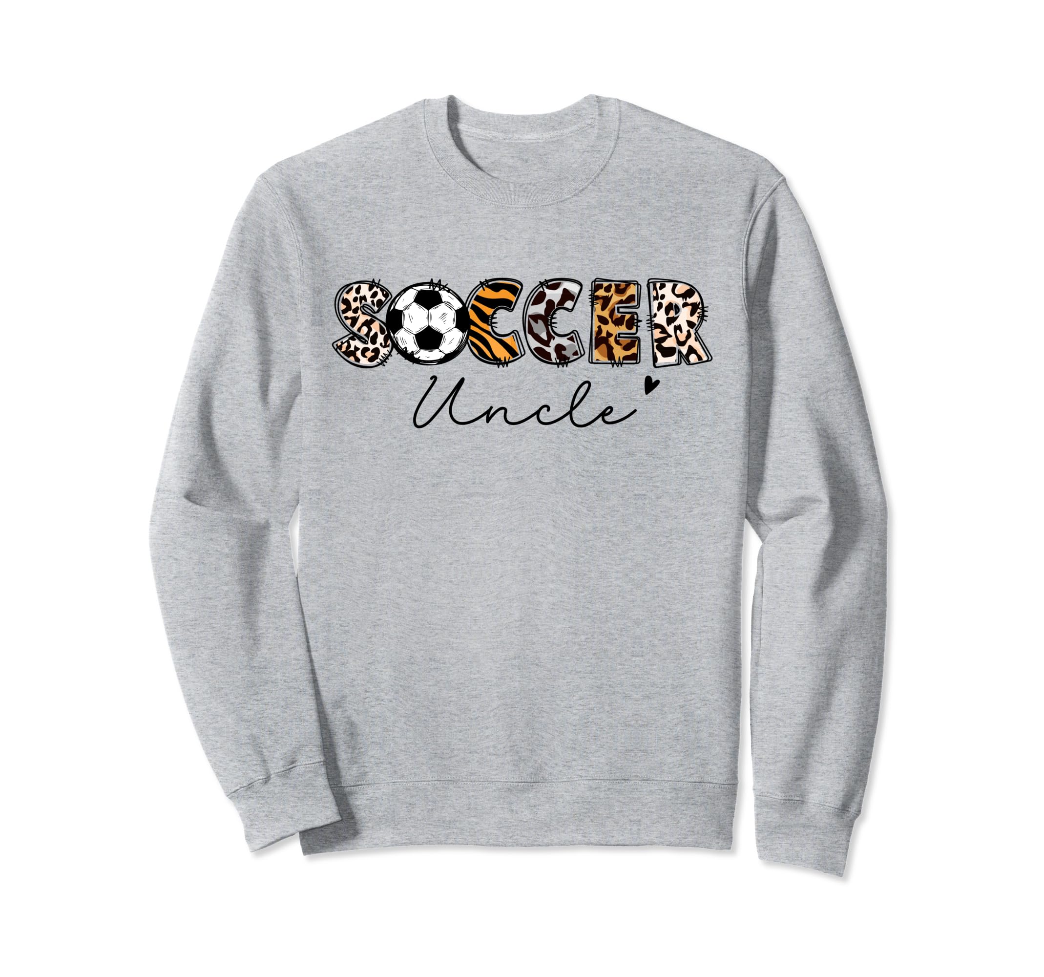 Soccer Uncle Leopard Family Sweatshirt - Novelty Apparel for Adults