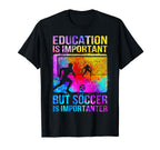 Soccer Teen Team Player College T-Shirt - Fun Novelty Design for Adults