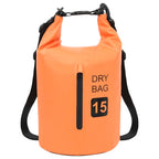 Dry Bag with Zipper Orange 4 gal PVC