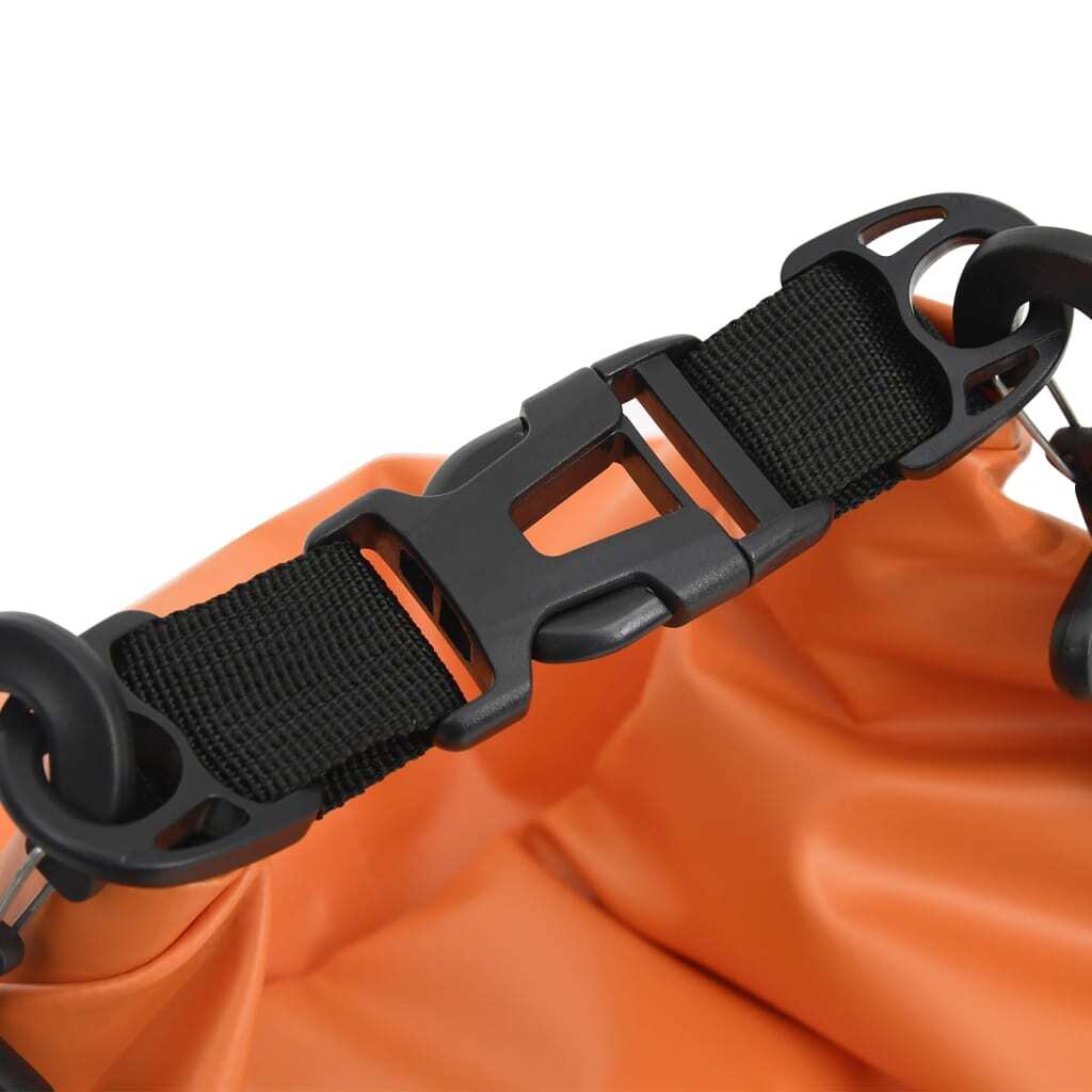 Dry Bag with Zipper Orange 4 gal PVC