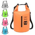 Dry Bag with Zipper Orange 4 gal PVC