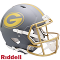 Green Bay Packers Helmet Riddell Authentic Full Size Speed Style Slate Alternate