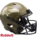 Baltimore Ravens Helmet Riddell Replica Full Size Speed Style Salute To Service 2022