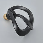 Solid Brass Waterfall Basin Faucet Single Handle Hot Cold Water Mixer Tap For Bathroom Sink