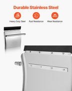 Stainless Steel Quarter Fenders for Semi Trucks, 24" x 24" Semi Truck Fenders with Tube Bracket and Mounting Hardware, 1 Pair Right & Left Quarter Fender Set, Fit for Freightliner, Peterbilt