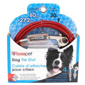 Boss Pet Large Vinyl Coated Cable Tie Outs with Springs 30 ft
