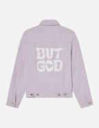 But God Cropped Denim Jacket