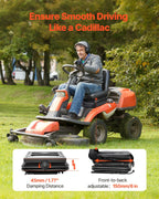 Seat Suspension Kit With Seat Slider Track, Universal Seat Suspension with Dust Cover, 6in Front-to-Back Adjustable, Tractor Seat Suspension Kit for Zero Turn Lawn Mower, Forklift