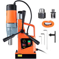 Magnetic Drill, 1550W Motor 2 in Boring Diameter, 2922 lbf Portable Electric Mag Drill Press, 0-500 RPM Variable Speed, Drilling Machine for Metal Surface, Industrial and Home Improvement