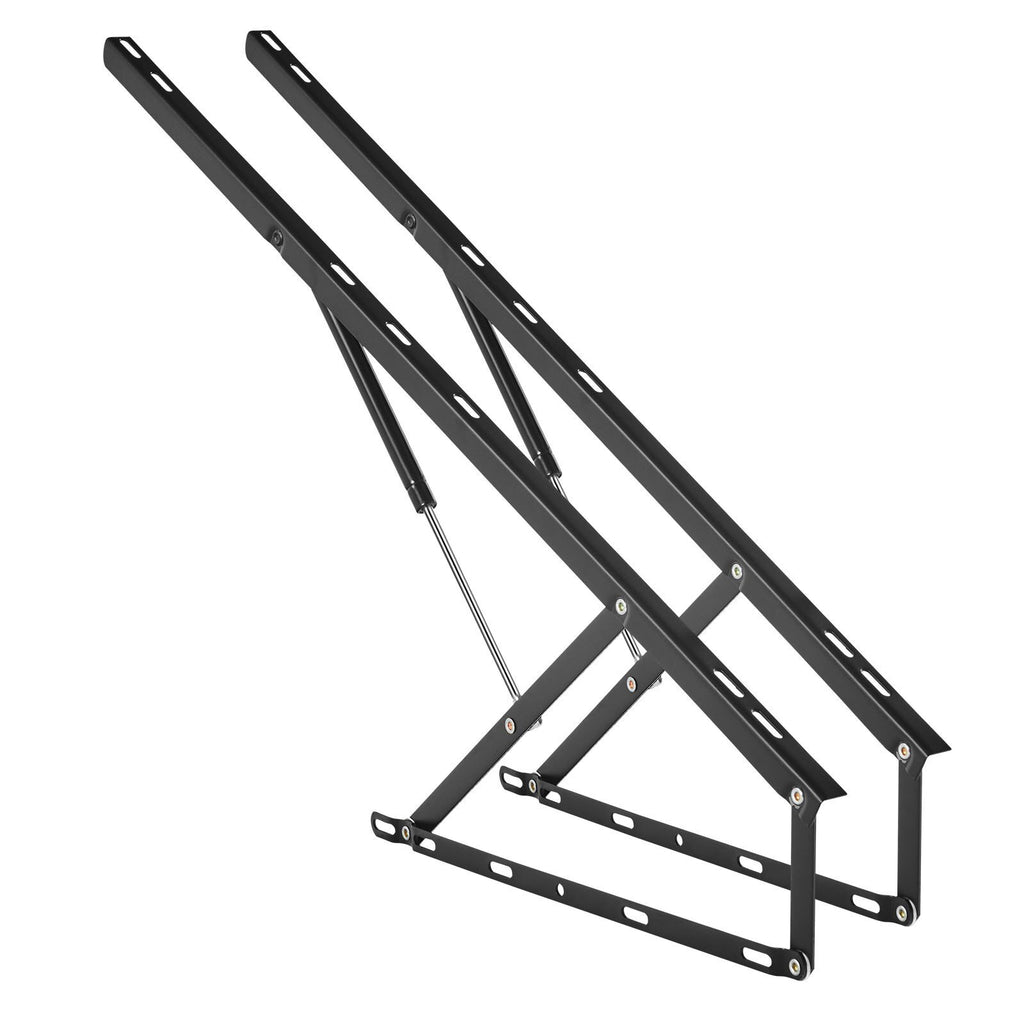 Bed Lift, 59x71 in Compatible Bed Size 154 lbs Load Bearing, DIY Wall Bed Mechanical Hardware Kit Vertical Deluxe, Pneumatic Lever Heavy Duty Bed Support, Folding Wall Bed for Guestroom