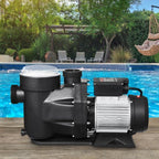 Above Ground Pool Pump, 3 HP, 149 GPM Max Flow Single Speed Swimming Pool Pump, 220V 3450 RPM 42 ft Max Head Lift with PP Shell Strainer Basket, 122F Max Water Temp, for Hot Tubs Spas, No Plug