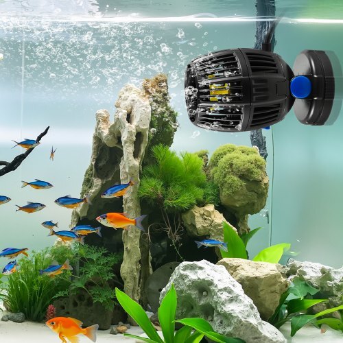 Aquarium Wave Maker, 20W, 2113 GPH Quiet and Strong DC Powerhead, Adjustable Fish Tank Circulation Pump with Controller, Strong Magnetic Base, 360? Rotating Wavemaker, for Freshwater Saltwater