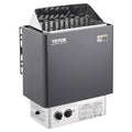 9KW Sauna Heater, Steam Bath Sauna Heater with Built-In Controls, Electric Sauna Stove, 3h Timer and Adjustable Temp for Max. 317-459 Cubic Feet, Home Hotel Spa Shower Use 220V