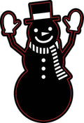 Christmas Craft Dies Snowman With Mittens