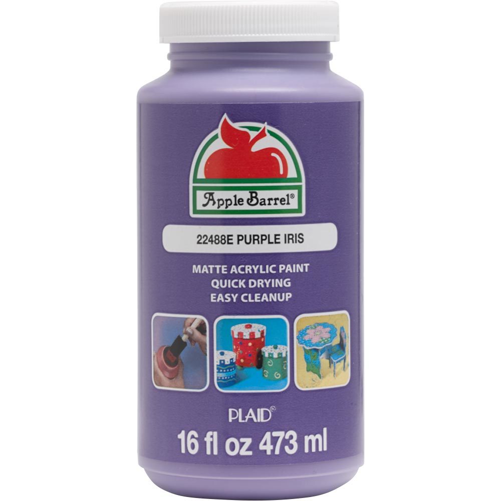 Plaid Apple Barrel Colors Purple Iris 16 oz