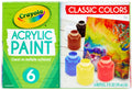 Crayola Acrylic Paint Set 2oz 6 Per Pkg