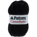 Patons Canadiana Yarn Solids Black 1 pack of 1 Skein