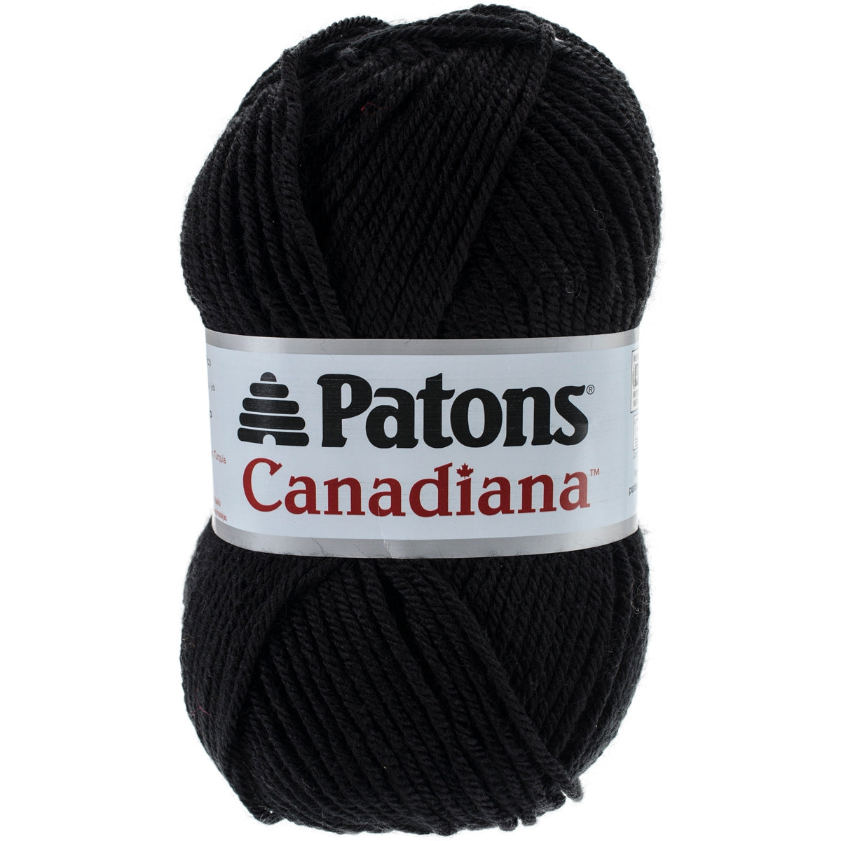 Patons Canadiana Yarn Solids Black 1 pack of 1 Skein