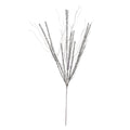 Christmas Floral Silver Spike Glitter Pick 3.9 X 30 Inches
