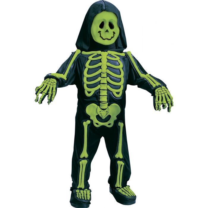 Fun World Totally Skelebones Large Green Toddler