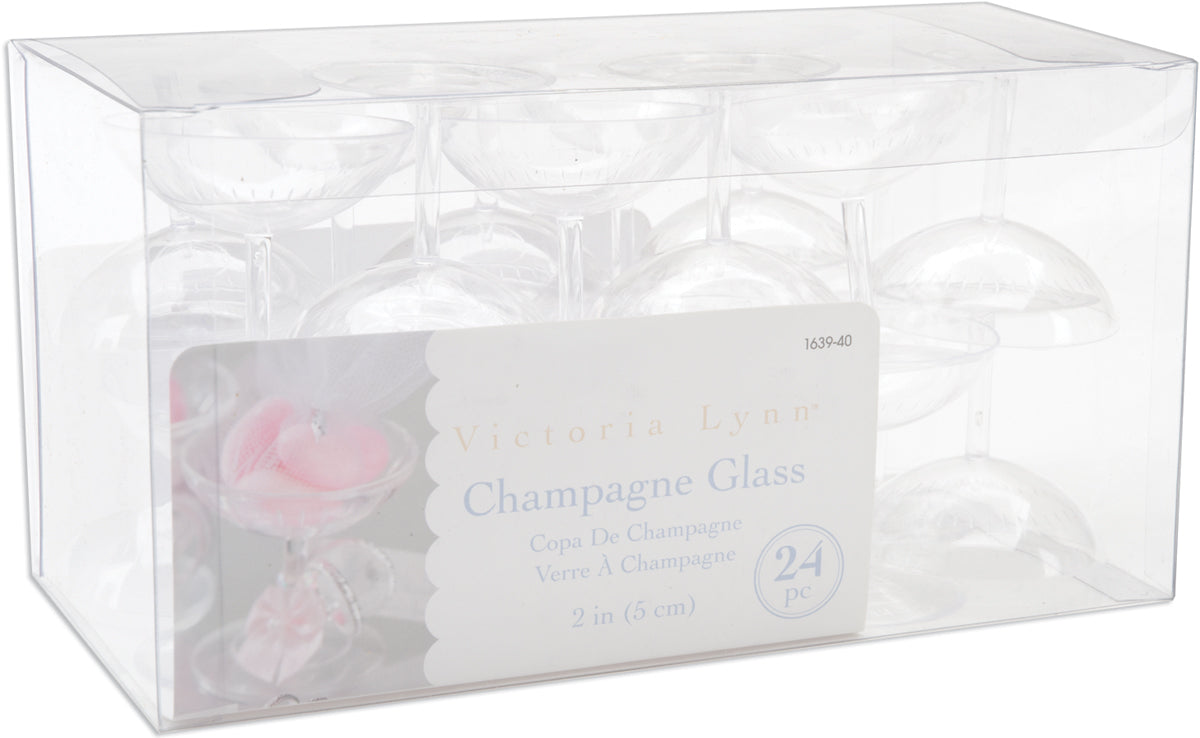 Mini Plastic Champagne Glass 2 Inches