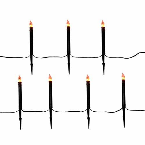Inc 9 Inches C and le Pathway Markers Outdoor Halloween Dacor