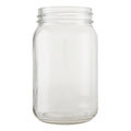 Gray Mercury Glass Mason Jar 5.5 Inches