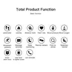 D18 1.44 Inch Sports Smart Watch Round Screen Smart Bracelet Heart Rate Blood Pressure Sleep Monitor red