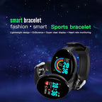 D18 1.44 Inch Sports Smart Watch Round Screen Smart Bracelet Heart Rate Blood Pressure Sleep Monitor red