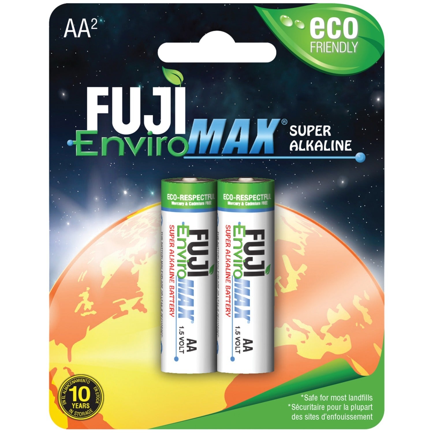 FUJI ENVIROMAX 4300BP2 EnviroMax AA Super Alkaline Batteries (2 pack)