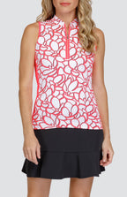Yareli Top - Floral Imprint