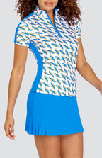 Myrna Top - Interlaced Geo