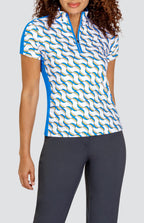 Myrna Top - Interlaced Geo
