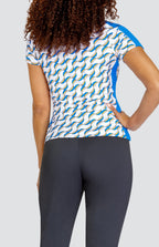 Myrna Top - Interlaced Geo