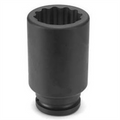 Grey Pneumatic 3/4" Drive x 30mm Deep - 12 Point Socket