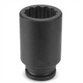 Grey Pneumatic 3/4" Drive x 46mm Deep - 12 Point Socket