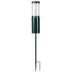 10 LBS Large Capacity Squirrel Proof Bird Feeder with Pole Mount and Baffle - Color: Green