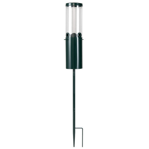 10 LBS Large Capacity Squirrel Proof Bird Feeder with Pole Mount and Baffle - Color: Green