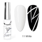 Venalisa Liner Gel 8ml French Nail Gel Polish UV LED Painting Gel Nail Art Design Gorgeous Glitter Color DIY Drawing Polish