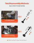 Blind Hole Bearing Puller Set, 16-in-1 Inner Bearing Race and Seal Extractor Kit, 16 PCS Slide Hammer Pilot Insert Inner Internal Bearing Removal Tool Set with 10 Split Collets and Counterstay