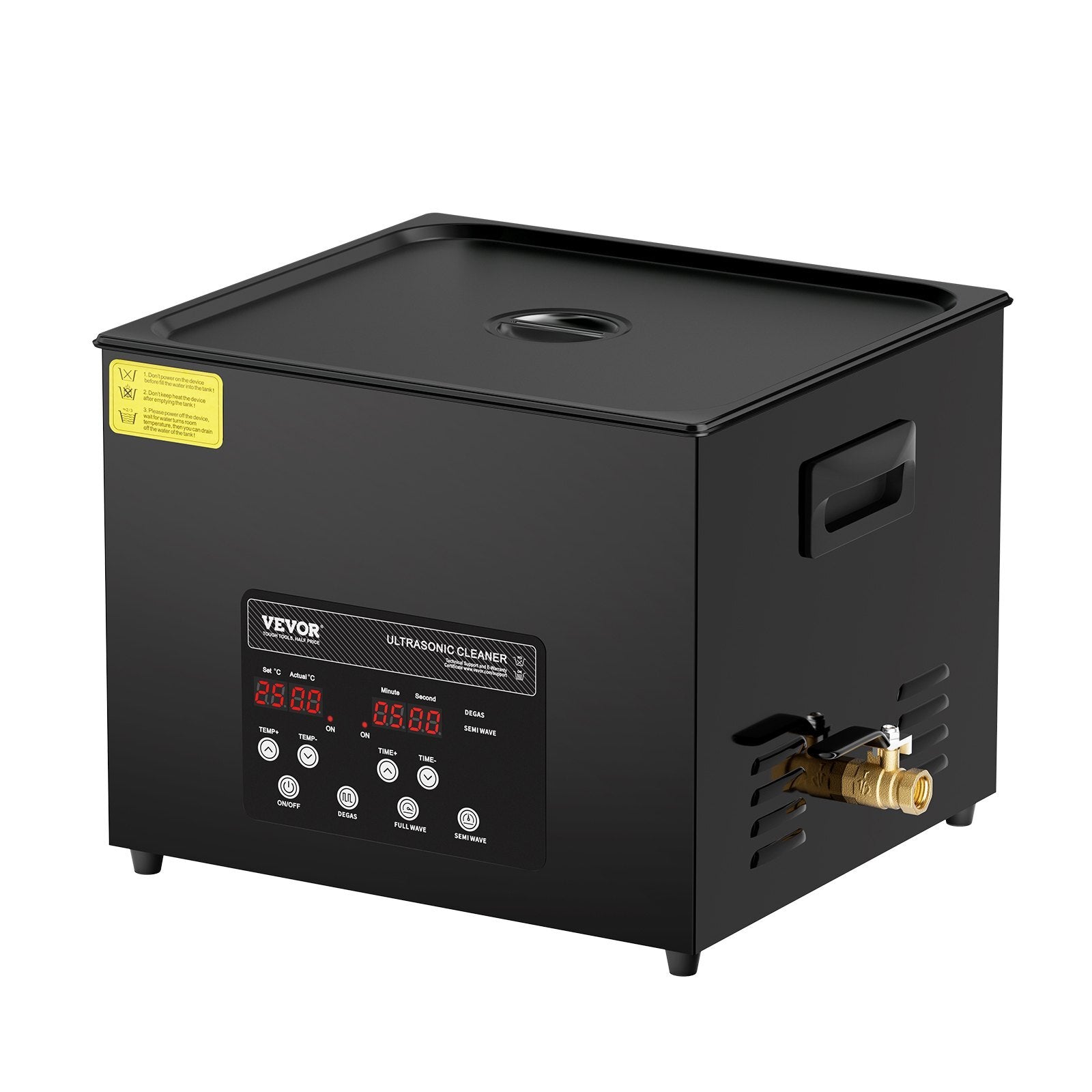 15L Ultra Sonic Cleaner, 360W Digital Ultrasonic Cleaning Machine with Gentle Mode & Upgraded Degassing, 40kHz Industrial Ultrasound Cleaner with Heater & Timer for Retainer, Jewelry, Tools
