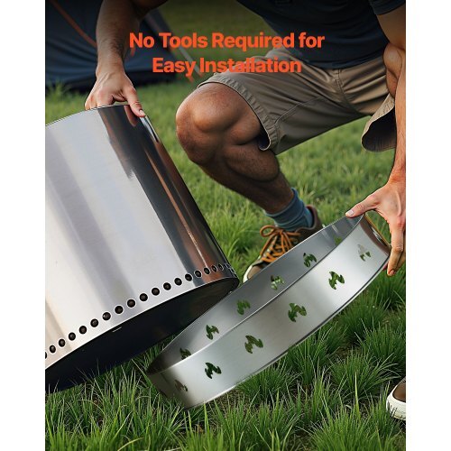Fire Pit Stand for Solo Stove Bonfire,27 Inch Smokeless Fire Pit Ring,Stainless Steel Fireplace Stove Ranger Support Frame Accessory, Portable Outdoor Camping Holder Tools for Fireplace