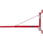 Electric Hoist Support Arm, 660 lbs Max Load Capacity, Electric Hoist Holder Swing Arm with Pole, Steel Hoist Frame, 180? Swivel Scaffold Hoist Lifting Arm, Winch Hoist Arm for Workshop, Garage