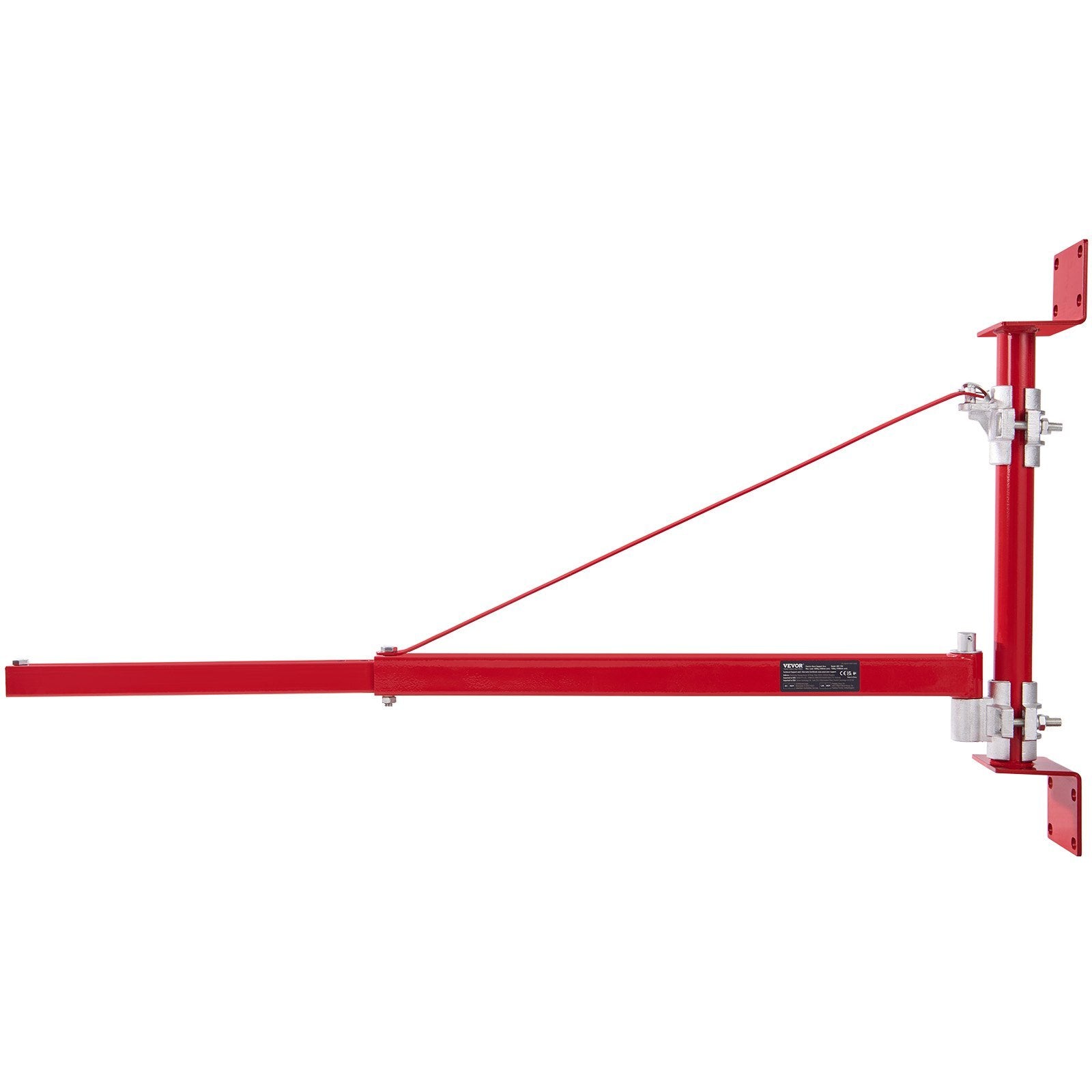 Electric Hoist Support Arm, 660 lbs Max Load Capacity, Electric Hoist Holder Swing Arm with Pole, Steel Hoist Frame, 180? Swivel Scaffold Hoist Lifting Arm, Winch Hoist Arm for Workshop, Garage