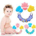 Color: Light green - Baby Teether Necklace Silicone Teethers with Rattle Toys Teething Baby Bpa Free Baby Care Acessorios 2017 Safe Soft Christmas